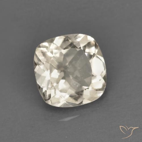 0.78 ct Golden Morganite Stone, Natural Morganite in Cushion-Cut Shape for Sale