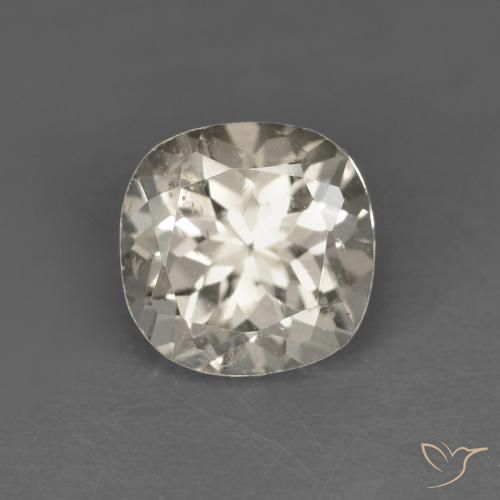 0.90ct Natural Light Golden Morganite, Cushion, VS
