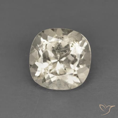 0.87ct Natural Light Golden Morganite, Cushion, VS