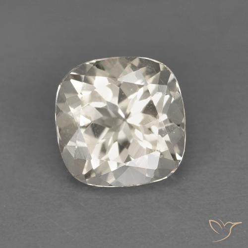 0.95ct Natural Light Golden Morganite, Cushion, VS