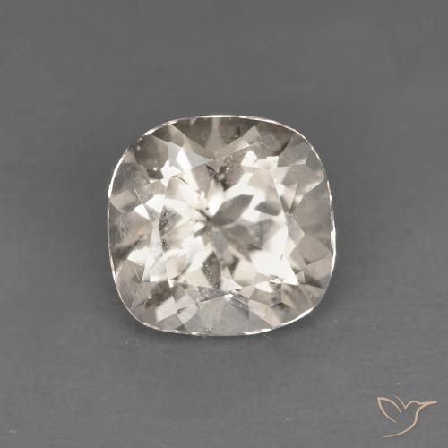 0.77ct Natural Light Golden Morganite, Cushion, VS