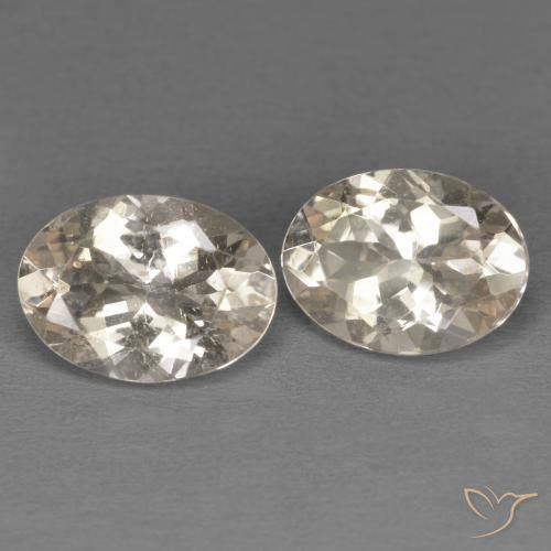 2.06 ctw Golden Morganite Stones, Natural Morganite in Oval Facet Shape for Sale