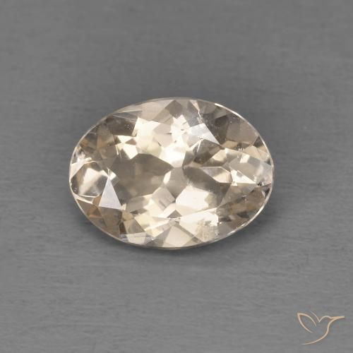1.12ct Natural Light Golden Morganite, Oval, VS