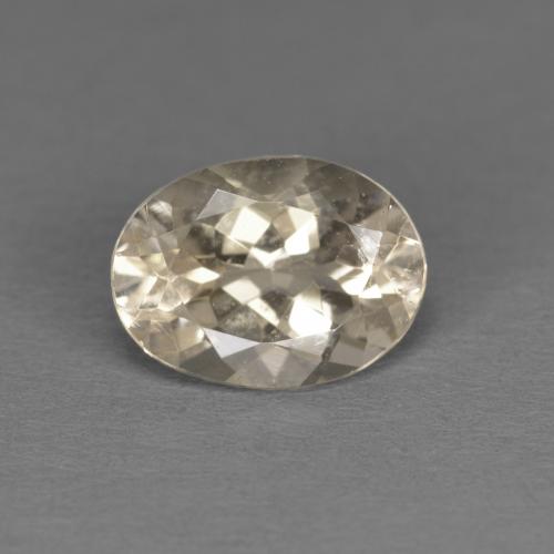 1.14 ct Golden Morganite Gemstone, Morganite Gem in Oval Facet Shape for Sale.