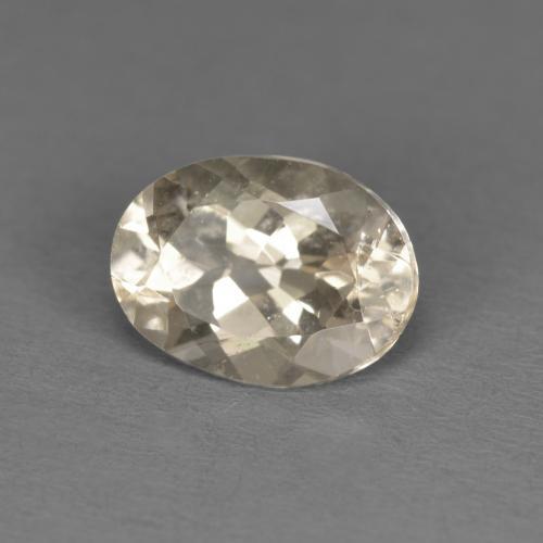 1.14 ct Golden Morganite Stone, Natural Morganite in Oval Facet Shape for Sale