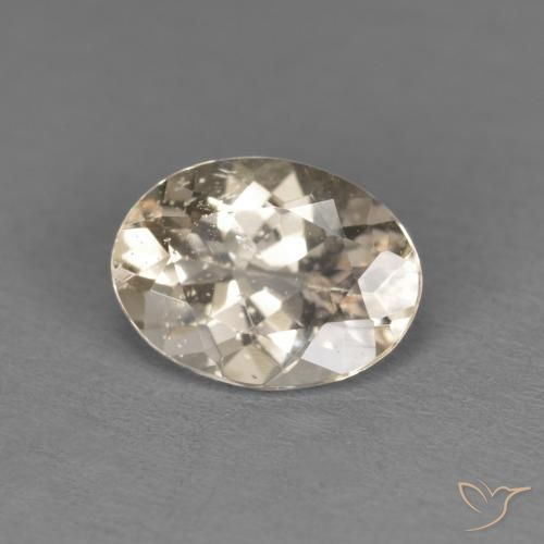 1.02ct Natural Light Golden Morganite, Oval, VS