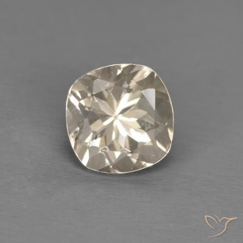 1.00 ct Golden Morganite Stone, Natural Morganite in Cushion-Cut Shape for Sale