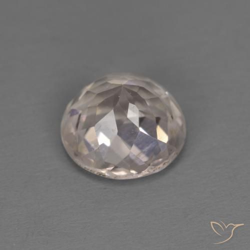 Morganite Gemstone in 7 mm (calibrated) Size for Sale, Morganite Stone in Very Light Pink Color