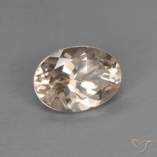 1.14 ct Pink Morganite Stone, Natural Morganite in Oval Facet Shape for Sale