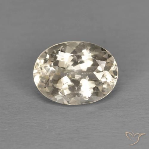 1.26ct Natural Light Golden Morganite, Oval, VS