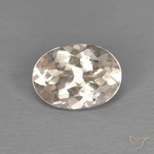 1.08ct Natural Light Golden Morganite, Oval, VS