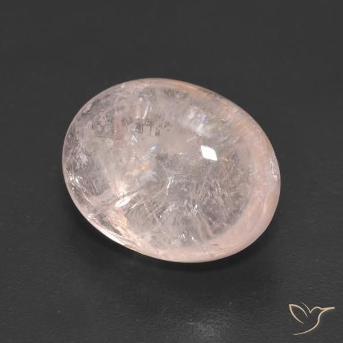 6.61 ct Pink Morganite Stone, Natural Morganite in Oval Cabochon Shape for Sale