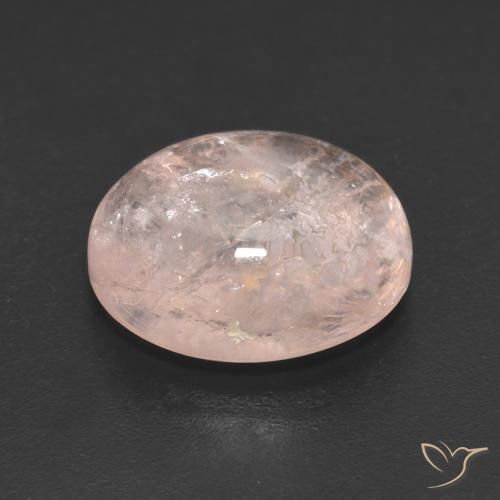 Morganite Gemstone in 12.9 x 10.1 mm Size for Sale, Morganite Stone in Light Coral Pink Color