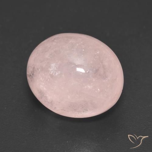 6.17 ct Pink Morganite Stone, Natural Morganite in Oval Cabochon Shape for Sale