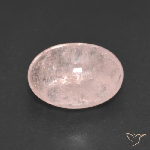 3.97ct Natural Coral Pink Morganite, Oval, Translucent
