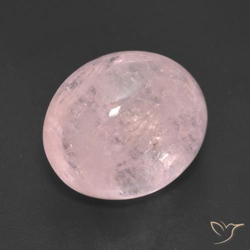 7.52 ct Pink Morganite Stone, Natural Morganite in Oval Cabochon Shape for Sale