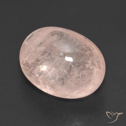 9.59 ct Pink Morganite Stone, Natural Morganite in Oval Cabochon Shape for Sale