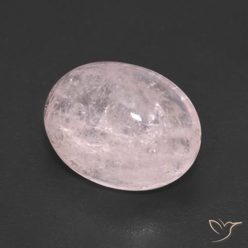 4.01 ct Pink Morganite Stone, Natural Morganite in Oval Cabochon Shape for Sale