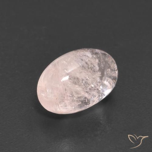 1.67 ct Pink Morganite Stone, Natural Morganite in Oval Cabochon Shape for Sale