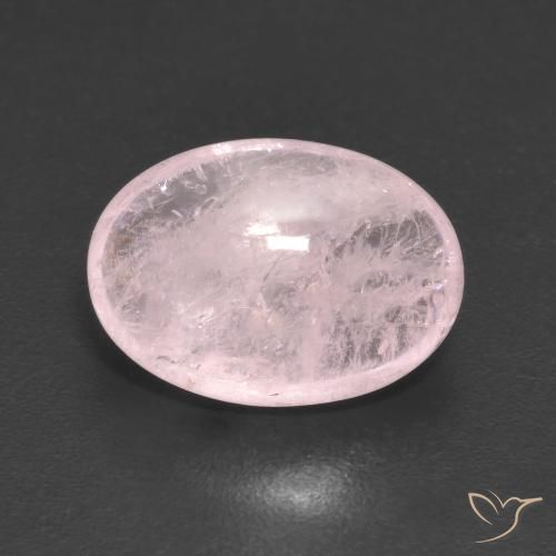 4.56ct Natural Coral Pink Morganite, Oval, Transparent