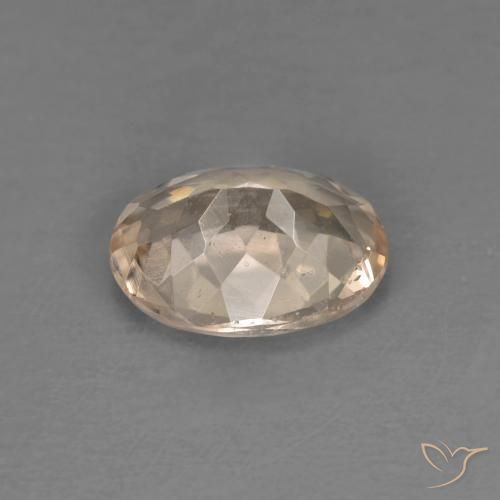 Morganite Gemstone in 8 x 6 mm (calibrated) Size for Sale, Morganite Stone in Light Orange Color
