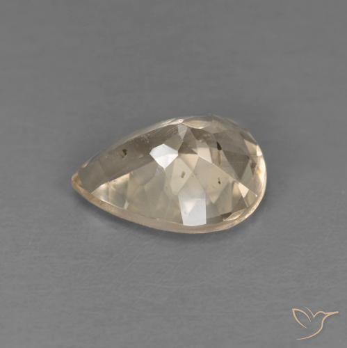 Morganite Gemstone in 8 x 6 mm (calibrated) Size for Sale, Morganite Stone in Light Neutral Orange Color