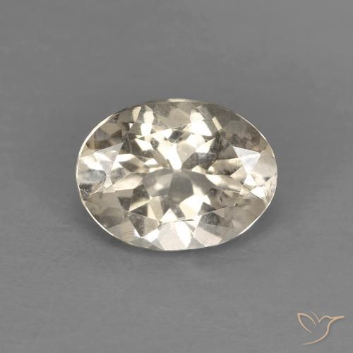 1.1 قيراط مورغانيت أصفر ، قطع بيضاوية <cite dir="ltr" lang="en">8 x 6.1</cite> ملم من أفغانستان, Photo A