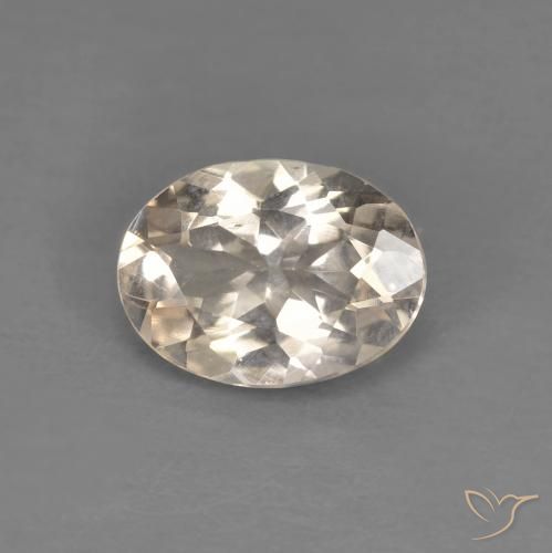 0.92ct Natural Light Golden Morganite, Oval, VS