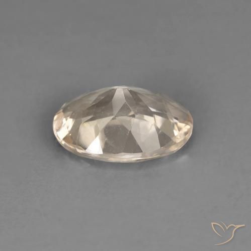 Morganite Gemstone in 8 x 6 mm (calibrated) Size for Sale, Morganite Stone in Light Golden Color