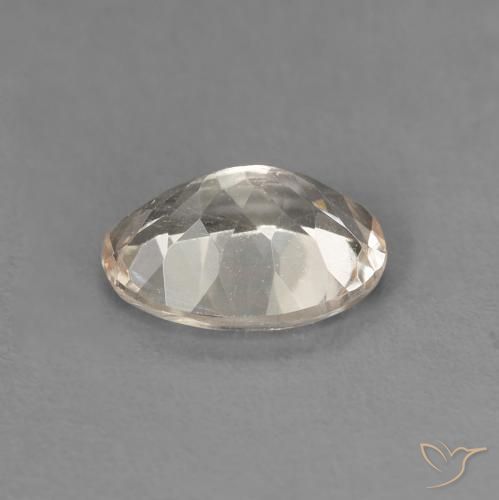 Morganite Gemstone in 8 x 6 mm (calibrated) Size for Sale, Morganite Stone in Light Golden Color