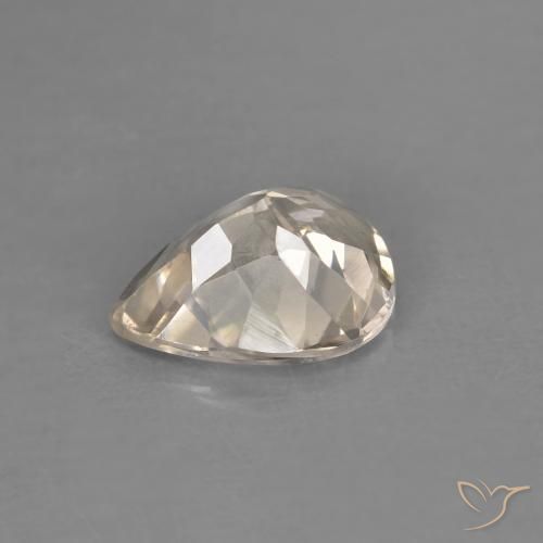 Morganite Gemstone in 7.6 x 5.8 mm Size for Sale, Morganite Stone in Light Golden Color