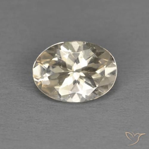 1.01ct Natural Light Golden Morganite, Oval, VS