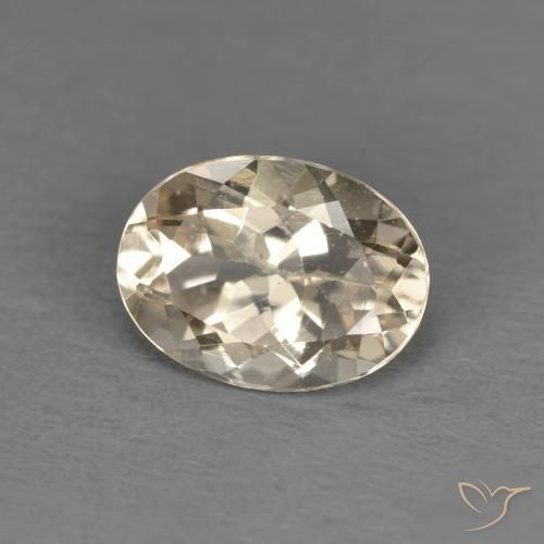 1.24ct Natural Light Golden Morganite, Oval, VS