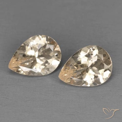 1.52 ct Orange Morganite, 7.9 x 5.8 mm Pear Cut From Afghanistan, Photo A