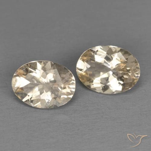 1.98 ctw Orange Morganite Stones, Natural Morganite in Oval Facet Shape for Sale