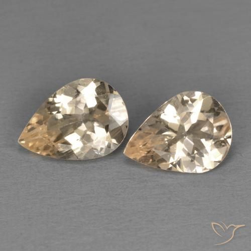 1.85 ct Orange Morganite, 8.5 x 6 mm Pear Cut From Afghanistan, Photo A