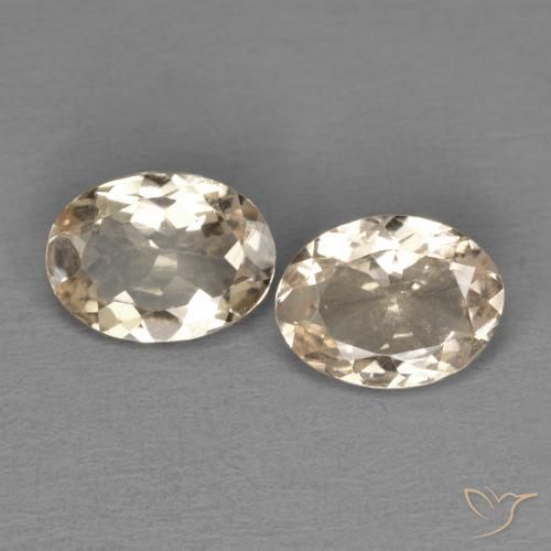 1.68 ct Orange Morganite, 8 x 5.9 mm Oval Cut From Afghanistan, Photo A