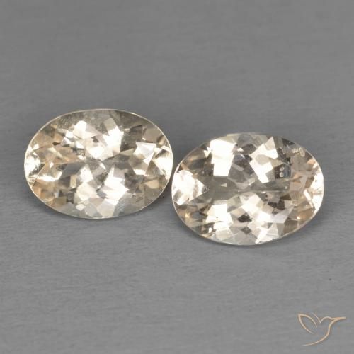 2.03 ctw Orange Morganite Stones, Natural Morganite in Oval Facet Shape for Sale