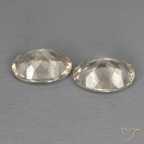Morganite Gemstones in 8 x 6 mm (calibrated) Size for Sale, Morganite Stones in Light Orange Color