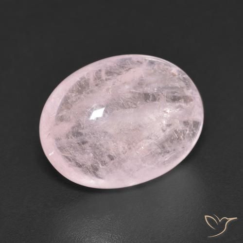 7.10 ct Pink Morganite Stone, Natural Morganite in Oval Cabochon Shape for Sale
