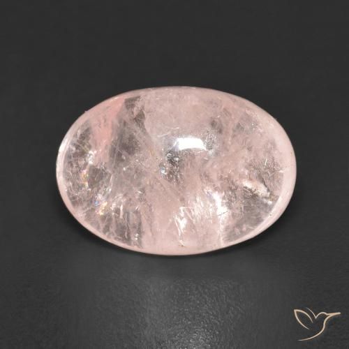5.56ct Natural Coral Pink Morganite, Oval, Transparent