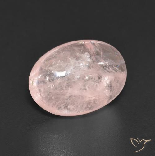 4.13 ct Pink Morganite Stone, Natural Morganite in Oval Cabochon Shape for Sale