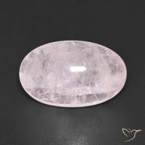 7.32ct Natural Very Light Pink Morganite, Oval, Transparent