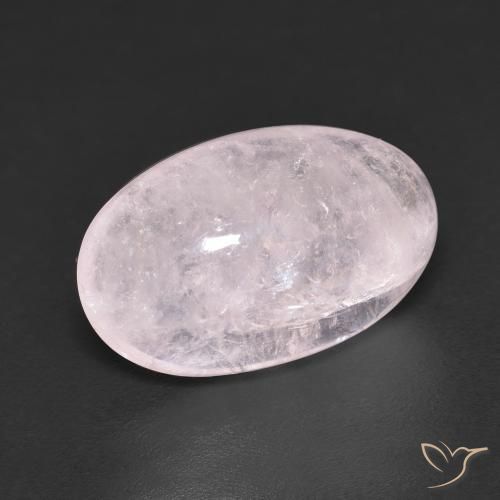 7.32 ct Pink Morganite Stone, Natural Morganite in Oval Cabochon Shape for Sale