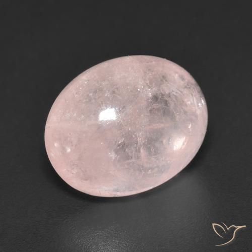 5.89 ct Pink Morganite Stone, Natural Morganite in Oval Cabochon Shape for Sale