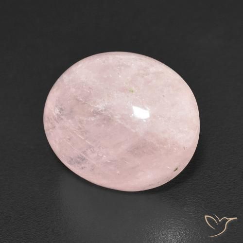 5.06 ct Pink Morganite Stone, Natural Morganite in Oval Cabochon Shape for Sale