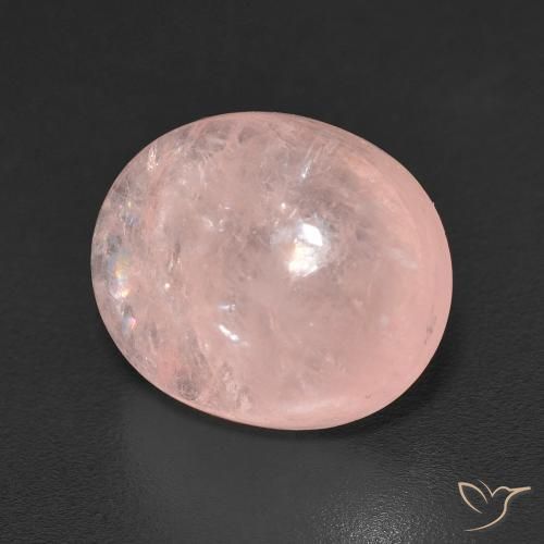 6.33 ct Pink Morganite Stone, Natural Morganite in Oval Cabochon Shape for Sale