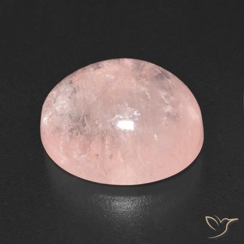 Morganite Gemstone in 12 x 10 mm (calibrated) Size for Sale, Morganite Stone in Flamingo Pink Color