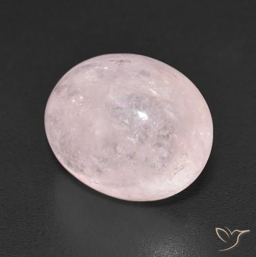 5.37 ct Pink Morganite Stone, Natural Morganite in Oval Cabochon Shape for Sale