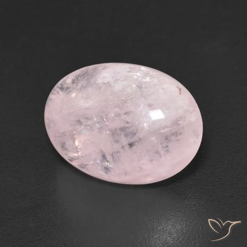5.87 ct Pink Morganite Stone, Natural Morganite in Oval Cabochon Shape for Sale